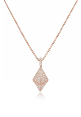 Ethereum Piece Pendant Fully Iced Out - Fenom & Co.