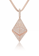 Ethereum Piece Pendant Fully Iced Out - Fenom & Co.