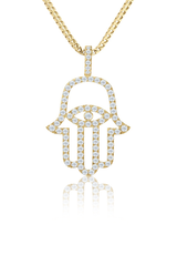 Medi Diamond Hamsa (Fully Iced Out) - Fenom & Co.