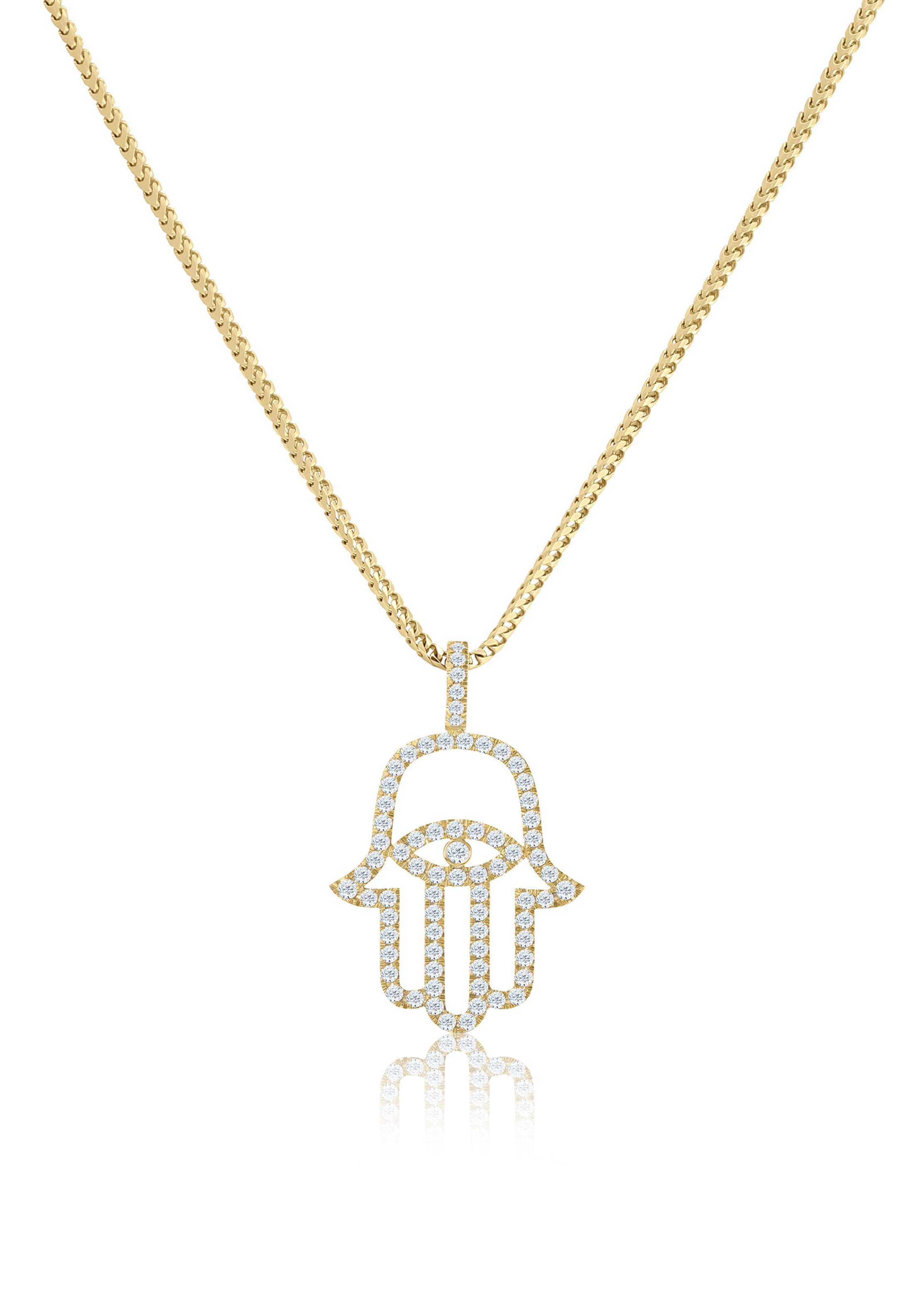 Medi Diamond Hamsa (Fully Iced Out) - Fenom & Co.