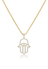 Medi Diamond Hamsa (Fully Iced Out) - Fenom & Co.
