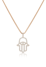 Medi Diamond Hamsa (Fully Iced Out) - Fenom & Co.