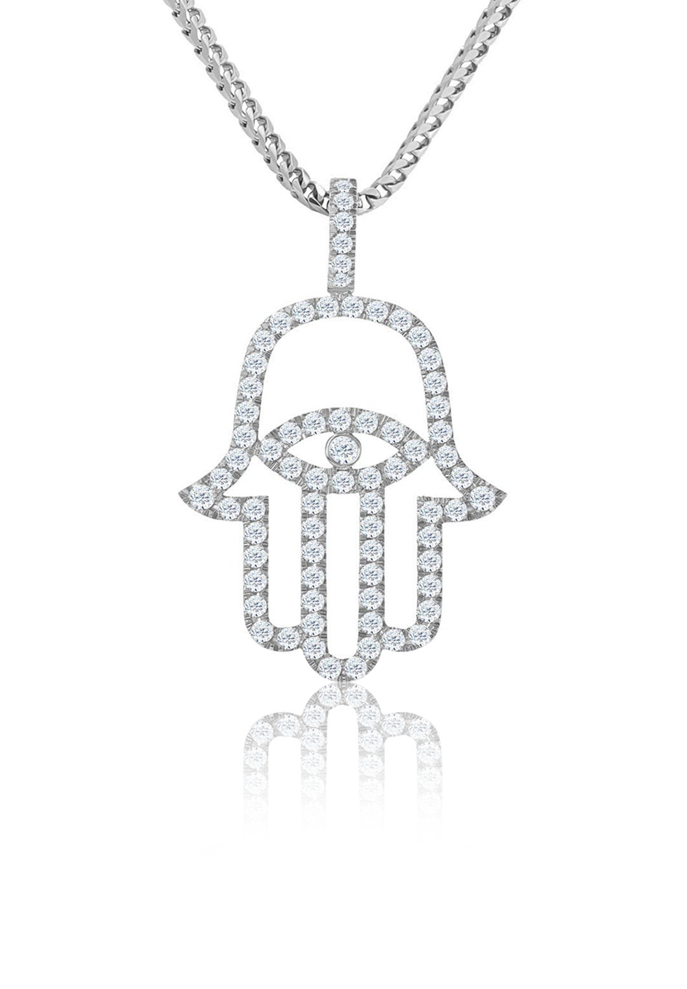 Medi Diamond Hamsa (Fully Iced Out) - Fenom & Co.