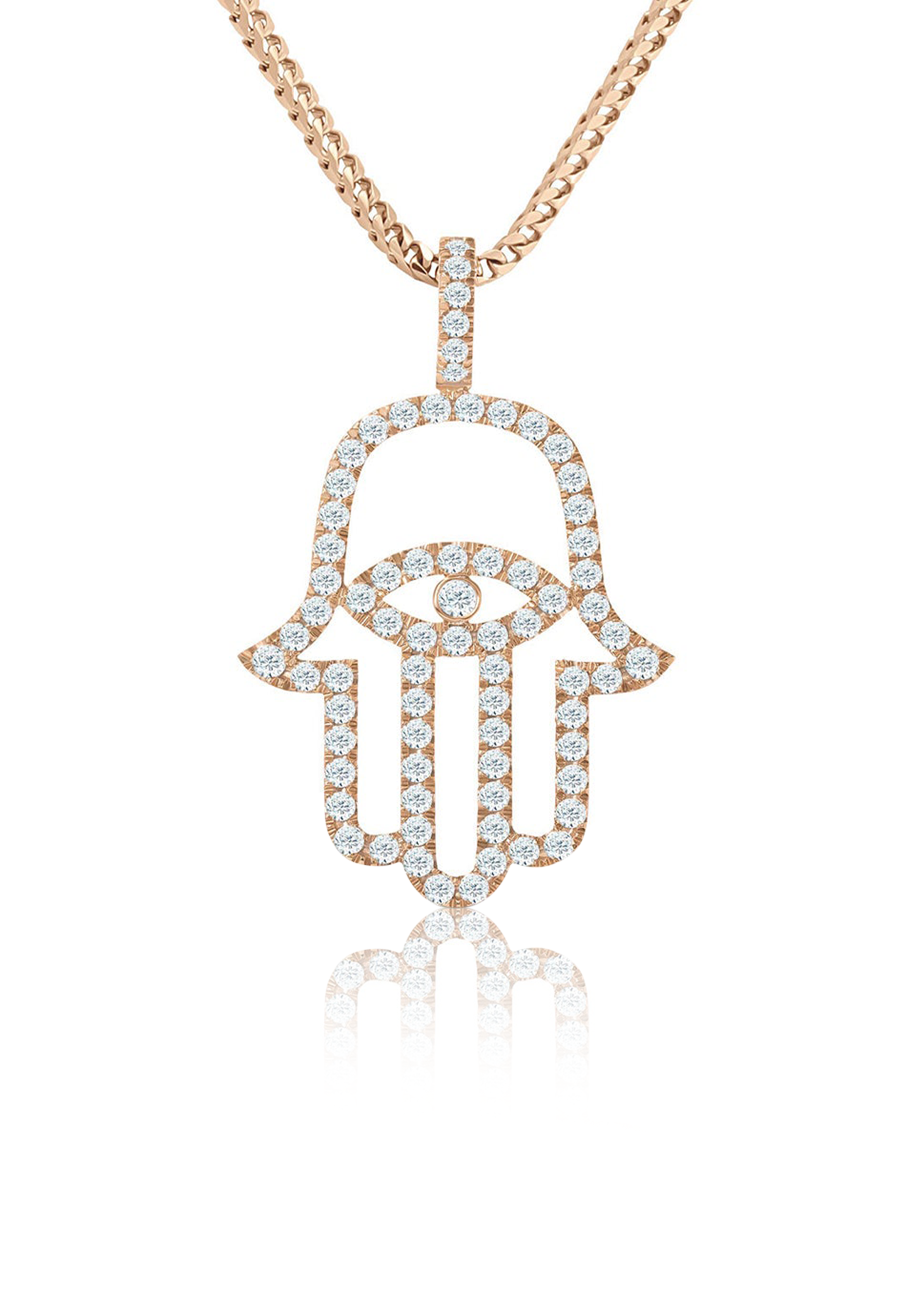 Medi Diamond Hamsa (Fully Iced Out) - Fenom & Co.