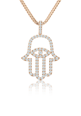 Medi Diamond Hamsa (Fully Iced Out) - Fenom & Co.