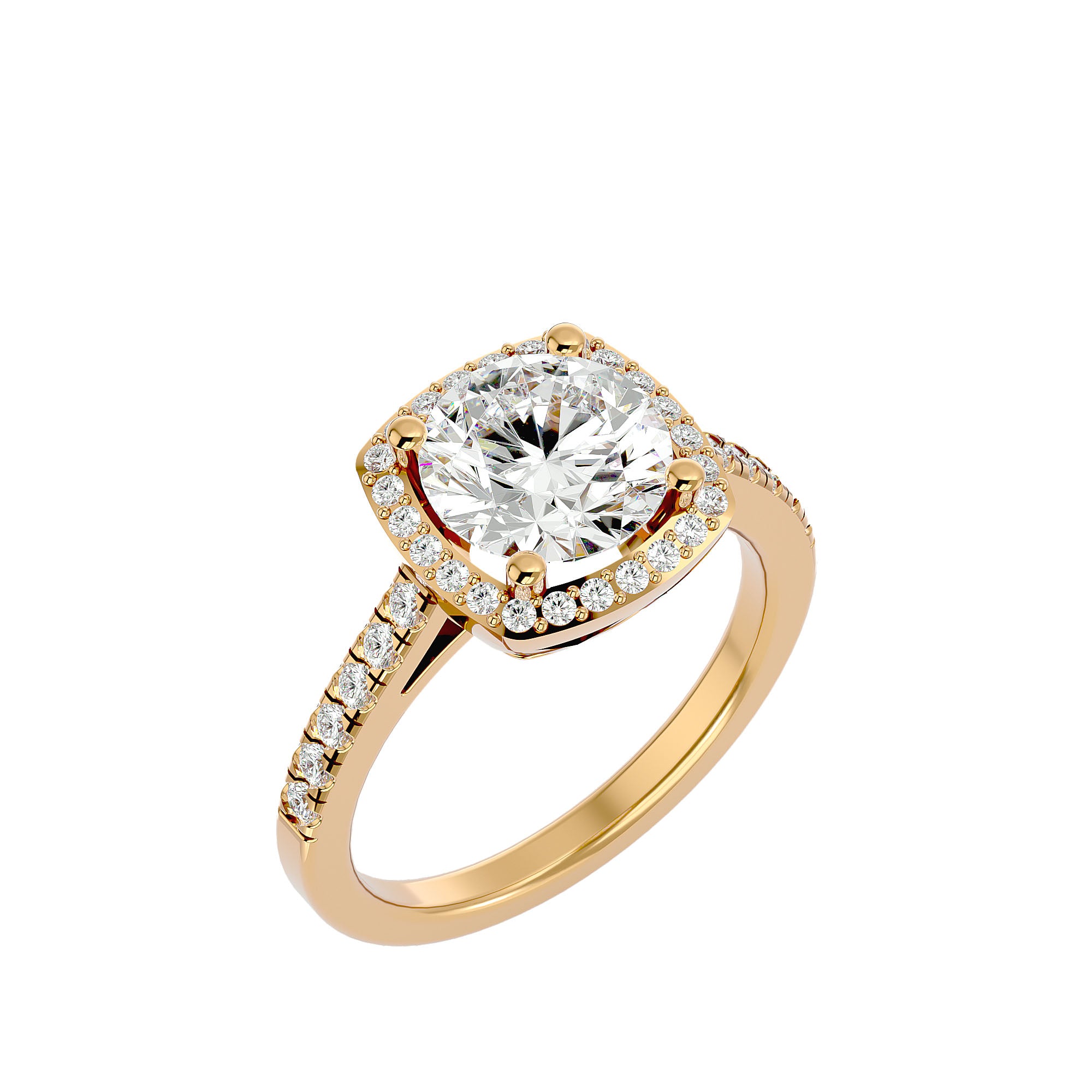 Halo Diamond Ring 2.00ct - Fenom & Co.