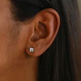 Princess Cut Diamond Earrings 1.0 Carat (Lab) - Fenom & Co.