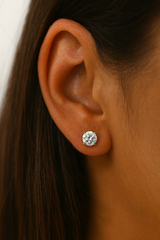Round Cut Diamond Earrings 2.0 Carat (4-Prongs) - Fenom & Co.