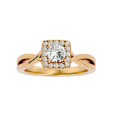 Amoria Halo Diamond Ring 1.5ct Center - Fenom & Co.