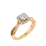 Amoria Halo Diamond Ring 1.5ct Center - Fenom & Co.