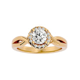 Aria Halo Diamond Ring 1.5ct Center - Fenom & Co.
