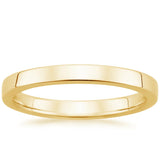 Comfort Flat Solid Gold Ring (2mm) - Fenom & Co.