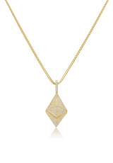 Ethereum Piece Pendant Fully Iced Out - Fenom & Co.