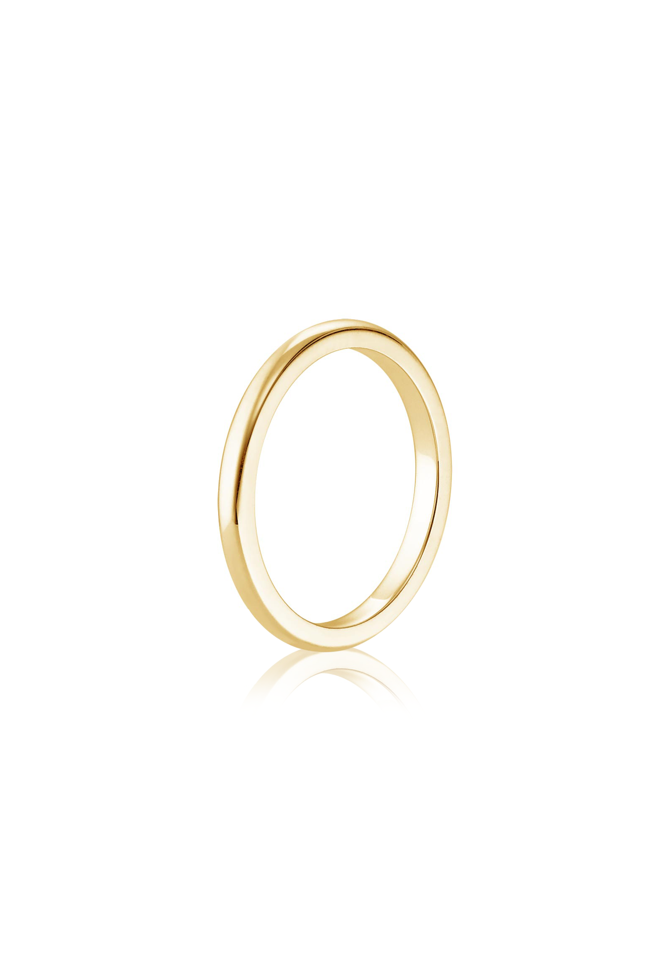 Comfort Solid Gold Ring (2mm) - Fenom & Co.