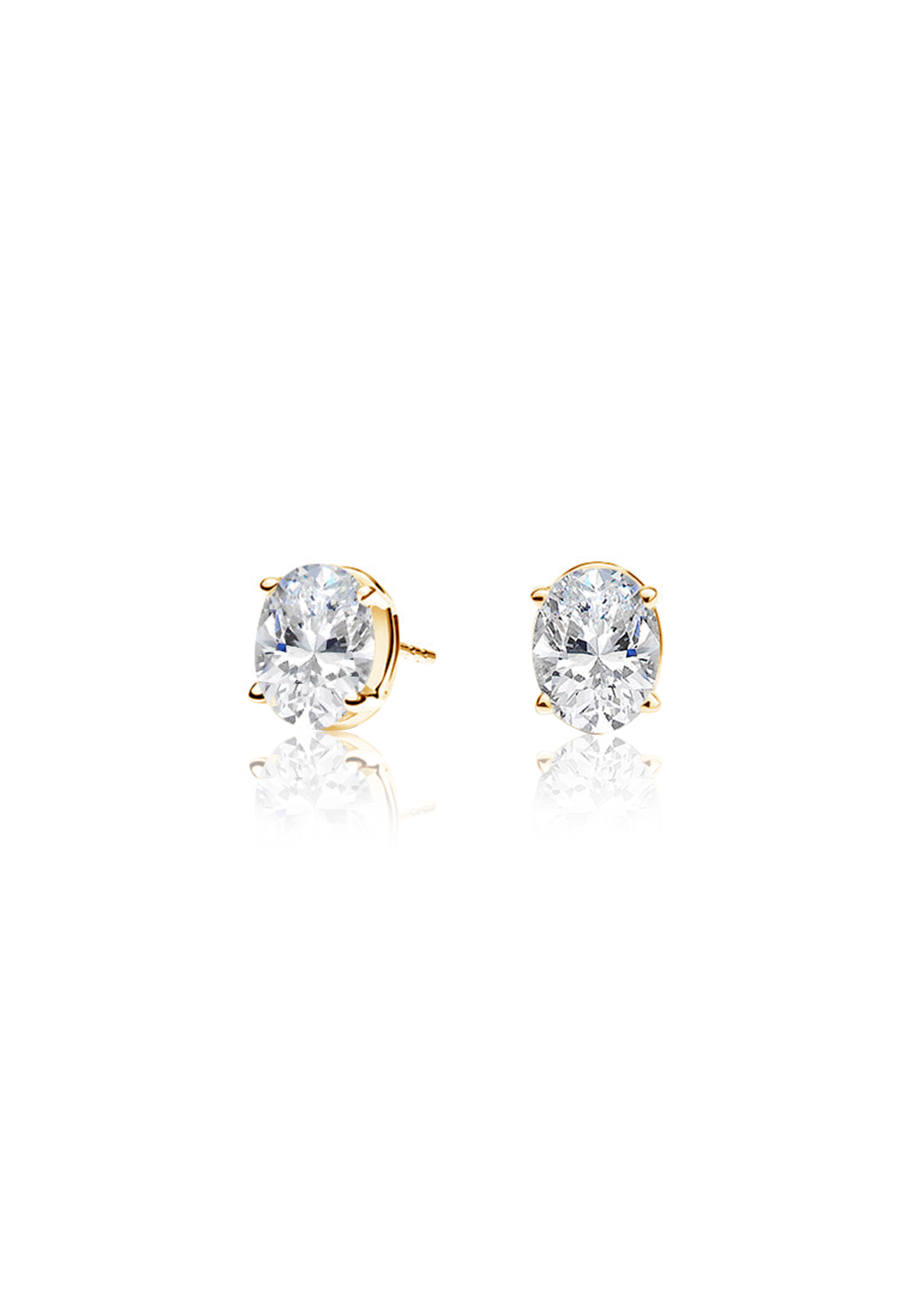 Oval Diamond Earrings 1.0 Carat - Fenom & Co.