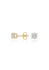 Round Cut Diamond Earrings 0.50 Carat - Fenom & Co.