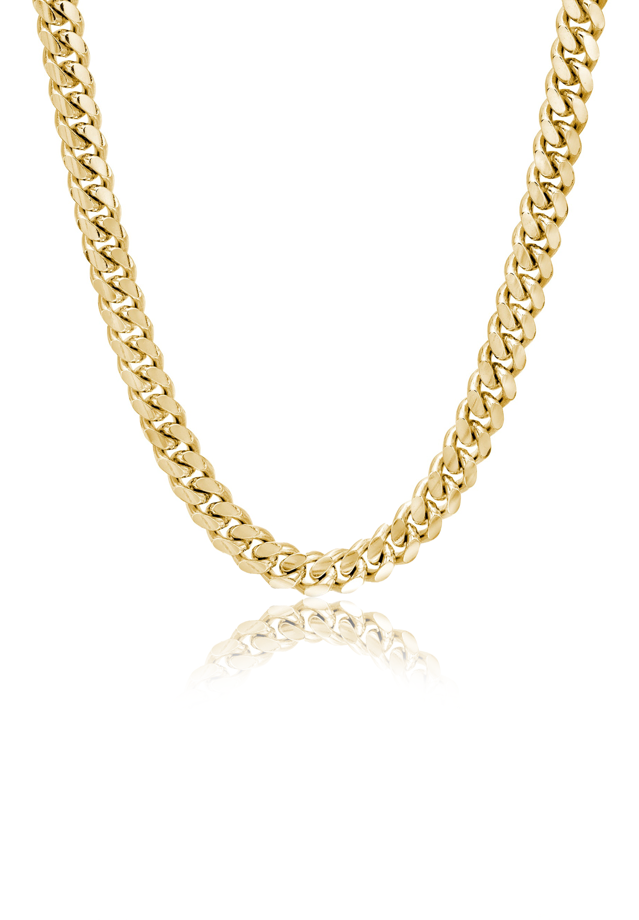 Solid Gold Cuban Link Chain (6mm) - Fenom & Co.
