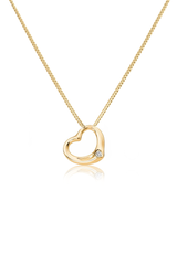 Solid Gold Mini Heart Pendant - Fenom & Co.