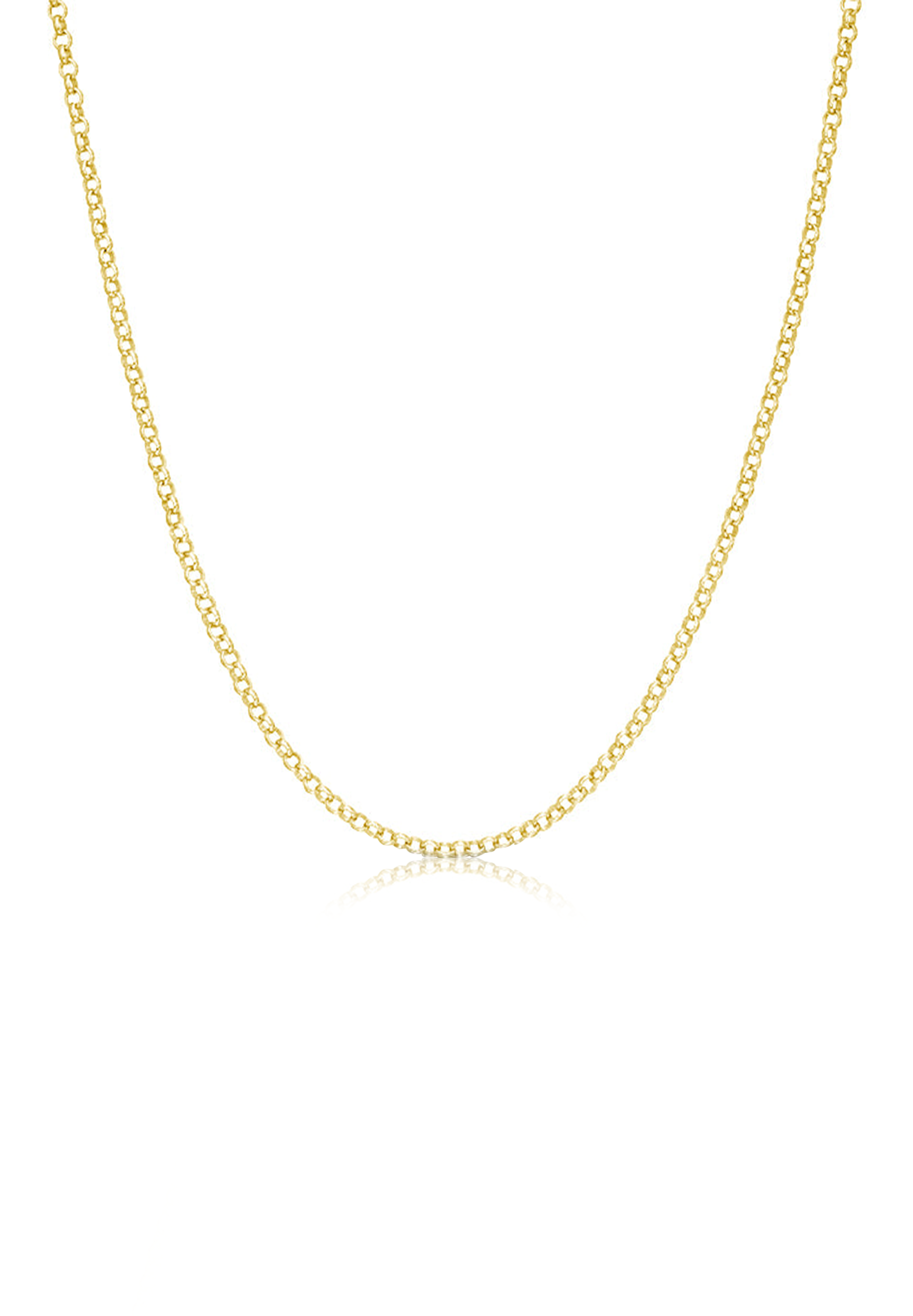 Solid Gold Rolo Chain (1mm) - Fenom & Co.