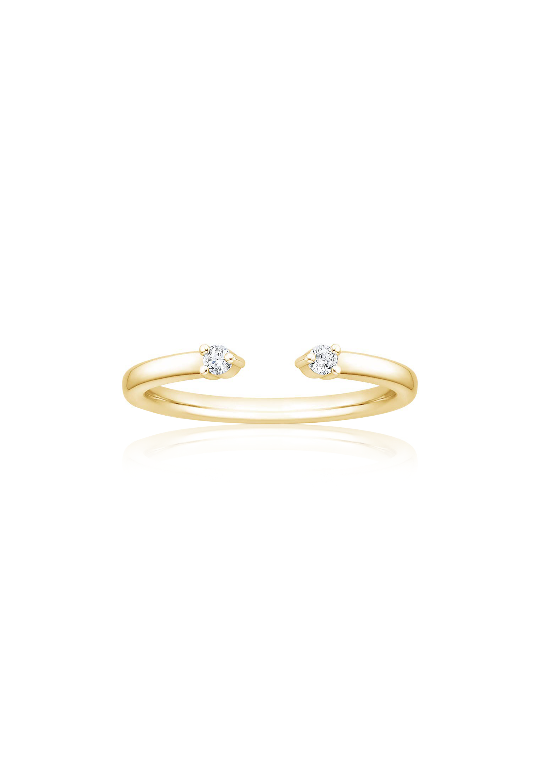 Martini 3-Prong Diamond Solid Gold Ring - Fenom & Co.