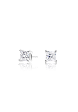 Princess Cut Diamond Earrings 1.0 Carat - Fenom & Co.