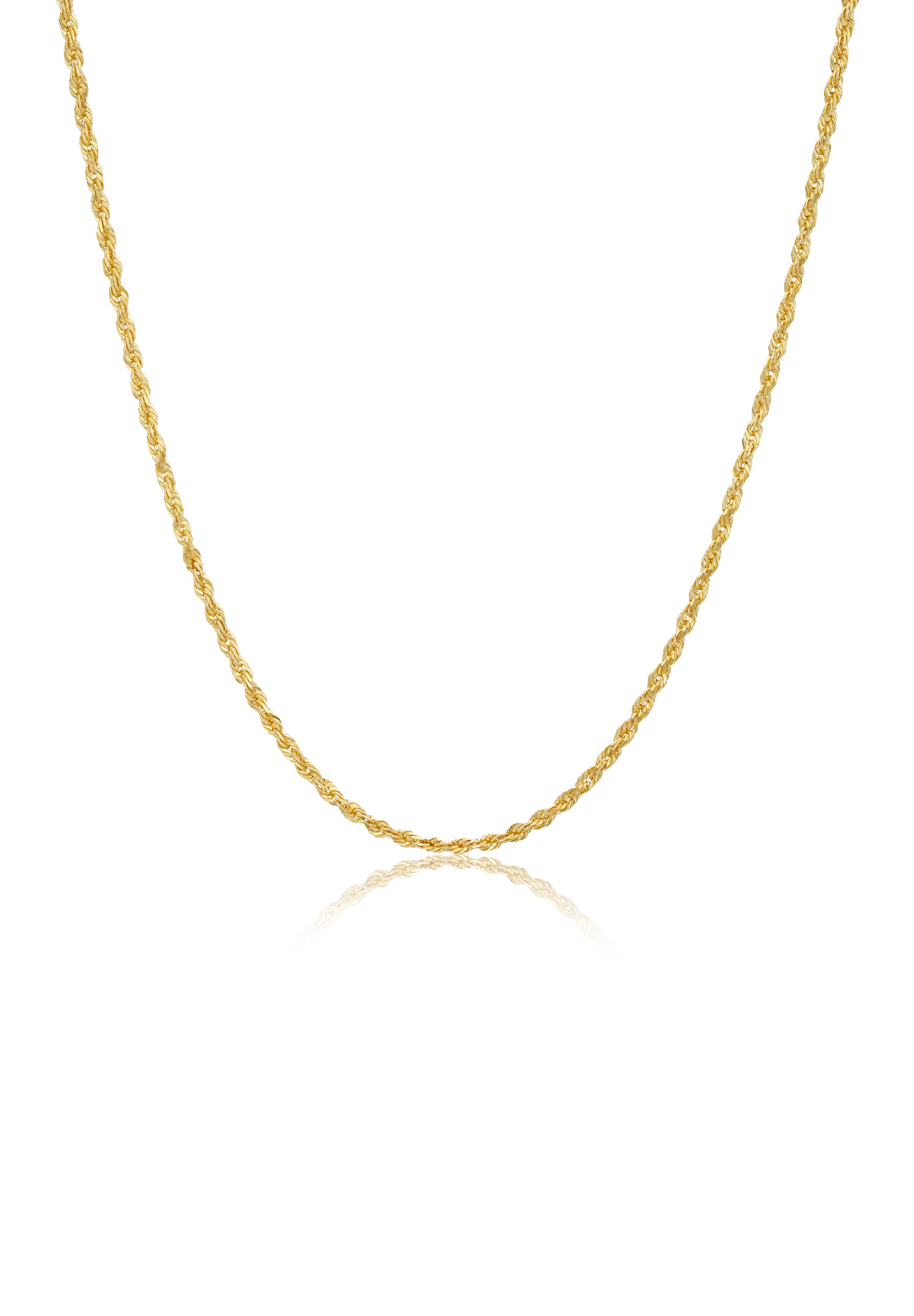 Solid Gold Rope Chain (1.5mm) - Fenom & Co.
